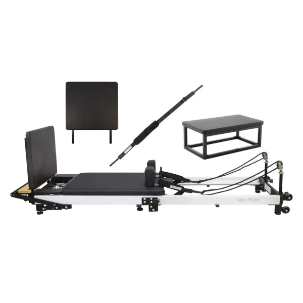 Align-Pilates F3 Folding Reformer + Jump Board, Sitting Box & Foot Strap